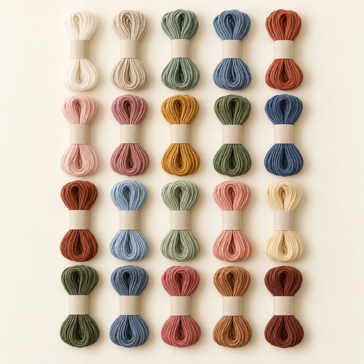 Twenty-color cotton floss set